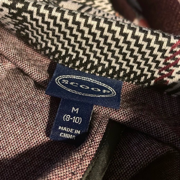 Scoop M Pocket Plaid Knit Duster - Picture 2 of 5